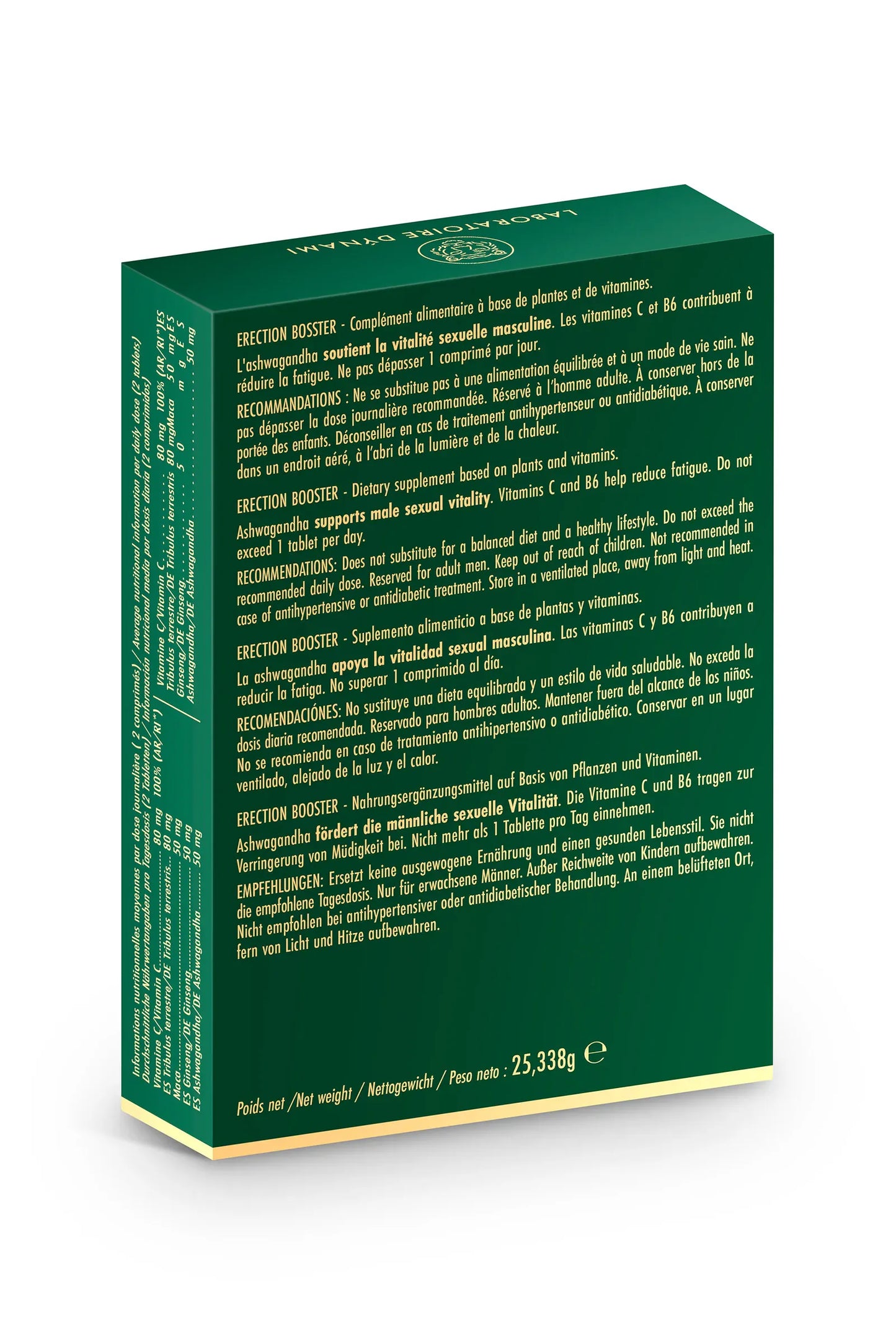 Supplément pour Homme - Erection Booster | 30 comprimés