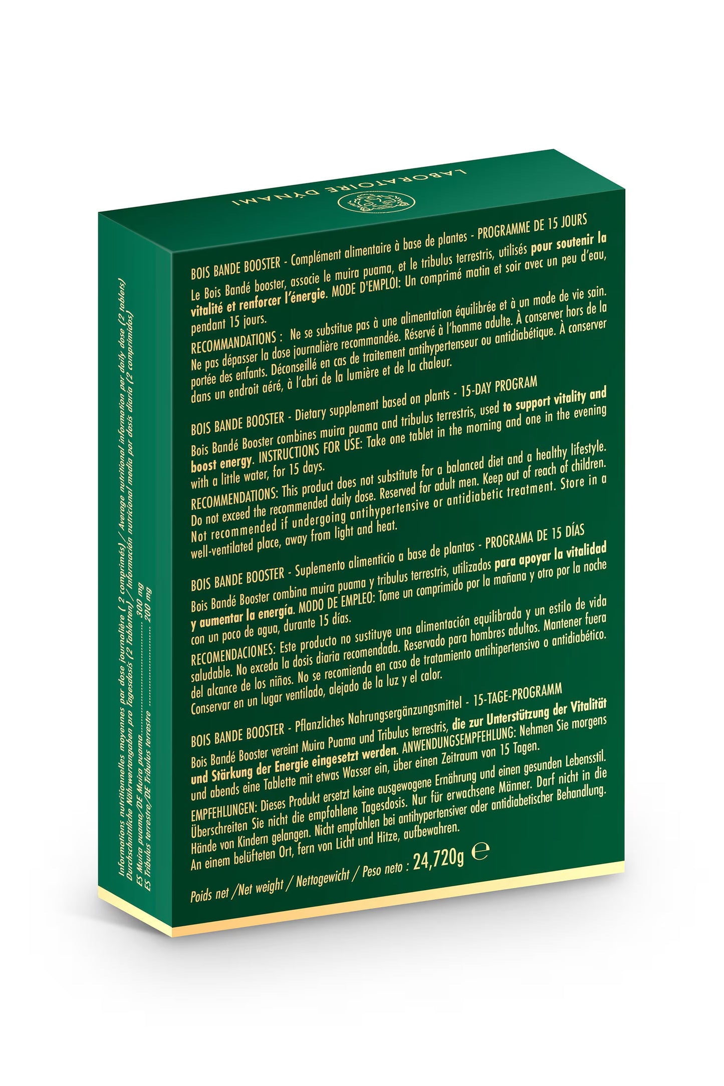 Supplément pour Homme - Bois Bandé Booster | 30 Comprimés
