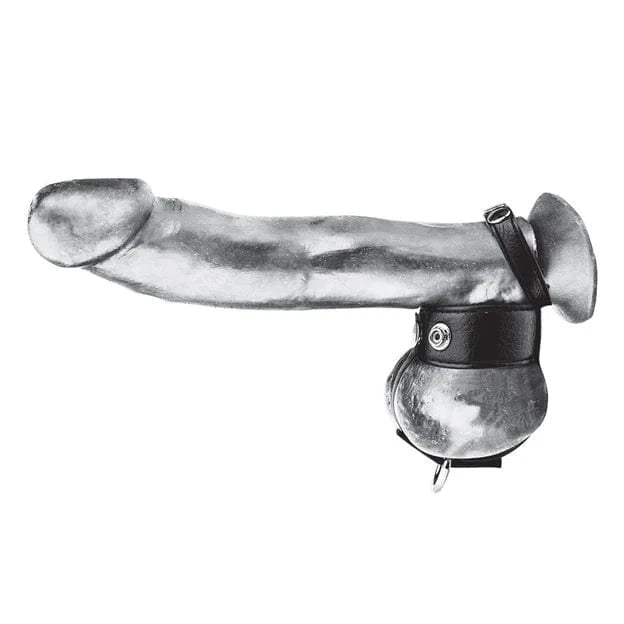 Anneau d'érection avec étireur de testicules de 1 pouce BlueLine Men Sensations plus