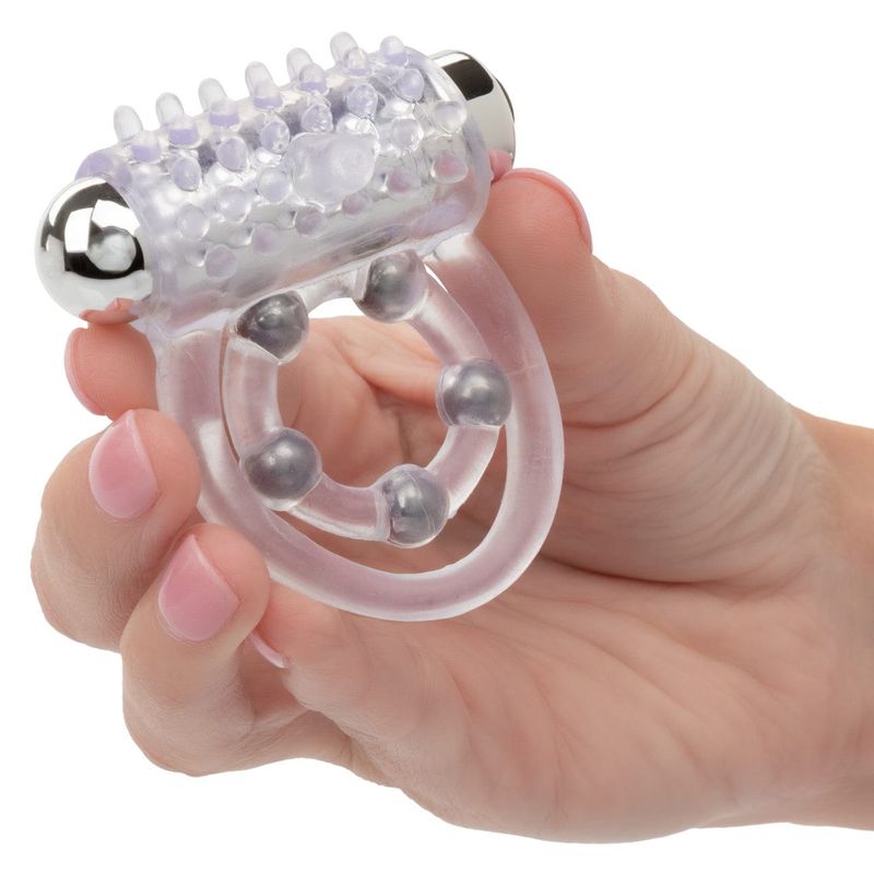 Anneau D'érection Vibrant Rechargeable - 5 Beads Maximus Ring CalExotics Sensations plus