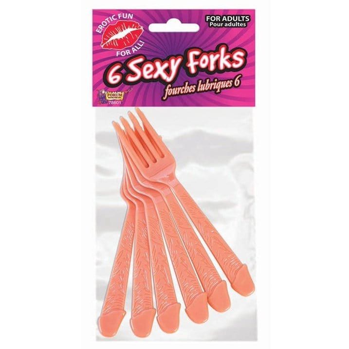 Bachelorette - Ensemble de 6 Fourchettes à pénis sexy - Sexy Fork Set Sensations Plus Sensations plus