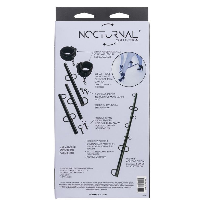 Barre d'Écartement & Menottes - Nocturnal Collection | Ajustable & Positions Audacieuses Calexotics Sensations plus