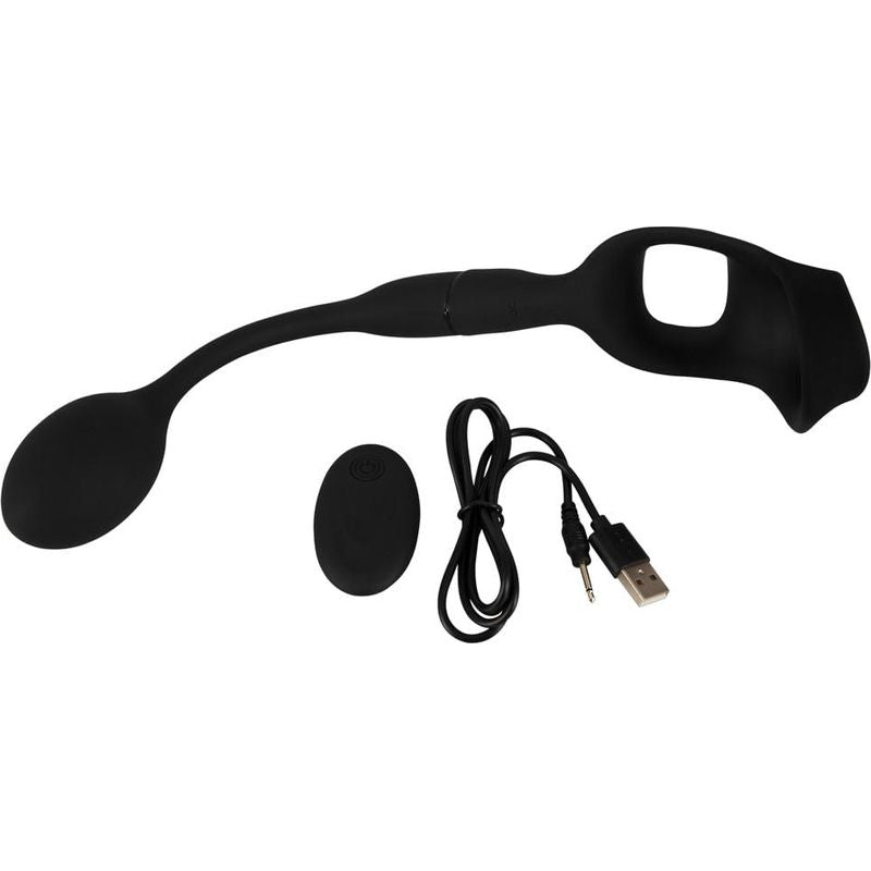 Cockring Et Plug Anal - Rebel - Cock Ring with RC Butt Plug Rebel Sensations plus