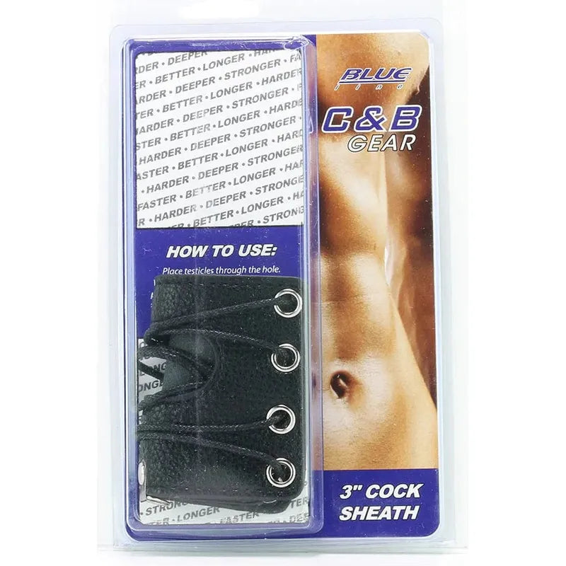 Corset Génital pour pénis - Gaine Pénienne de 3 ou 5 pouces avec D-Ring BlueLine Men Sensations plus