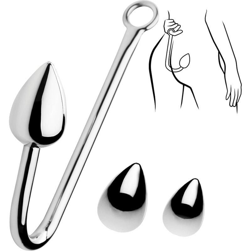 Hook with 3 Plugs Anal Master Series Anal Hook Trainer  Sensations Plus
