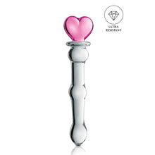 Dildo en Verre Cœur 20 cm - Glossy n°21 | Élégance & Sensations Thermiques Glossy Toys Sensations plus