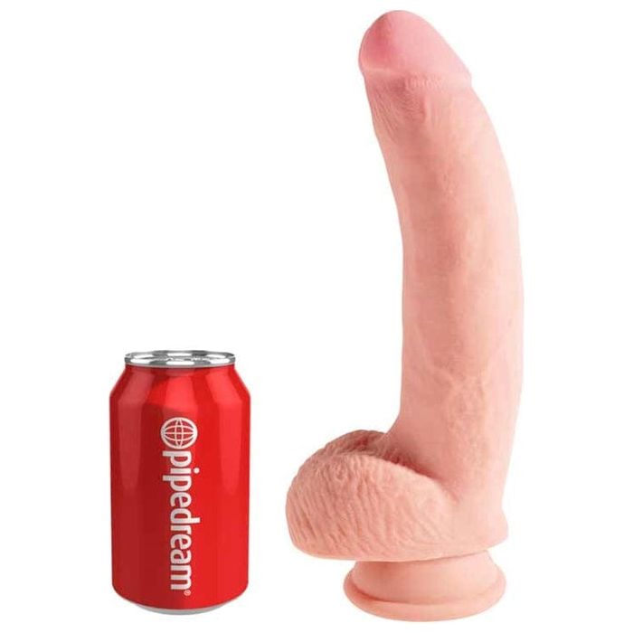 Dildo - King Cock Plus - 10 pouces - Avec Testicules Pipedream Sensations plus