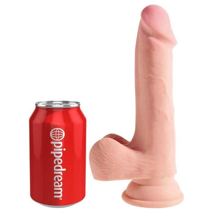 Dildo - King Cock Plus - 7.5 pouces - Avec Testicules Pipedream Sensations plus