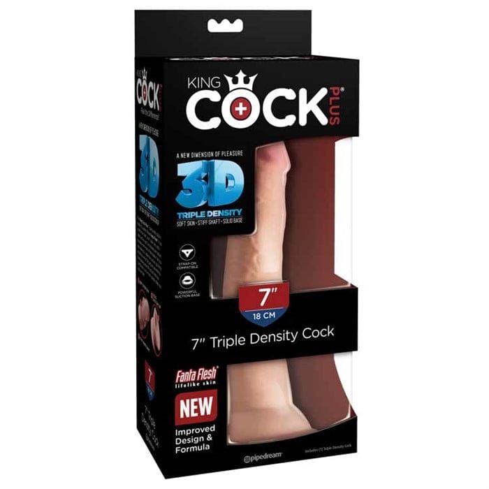 Dildo - King Cock Plus - 7 pouces - Sans Testicules Pipedream Sensations plus