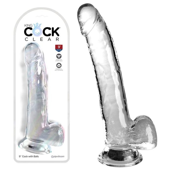 Dildo Réalisme - Pipedream - King Cock Clear 9" Cock with Balls Dildo Réalisme King Cock Clear 9" Cock with Balls de Pipedream Pipedream Sensations plus