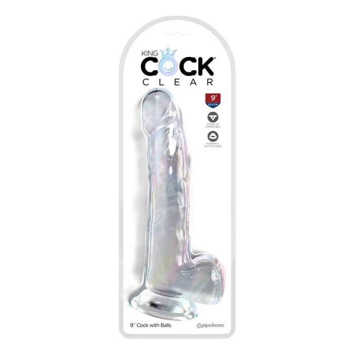 Dildo Réalisme - Pipedream - King Cock Clear 9" Cock with Balls Dildo Réalisme King Cock Clear 9" Cock with Balls de Pipedream Pipedream Sensations plus