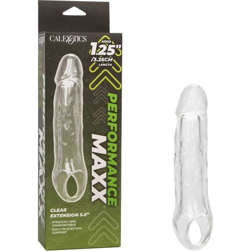 Extension - Performance Maxx - Clear Extension 5.5" CalExotics Sensations plus