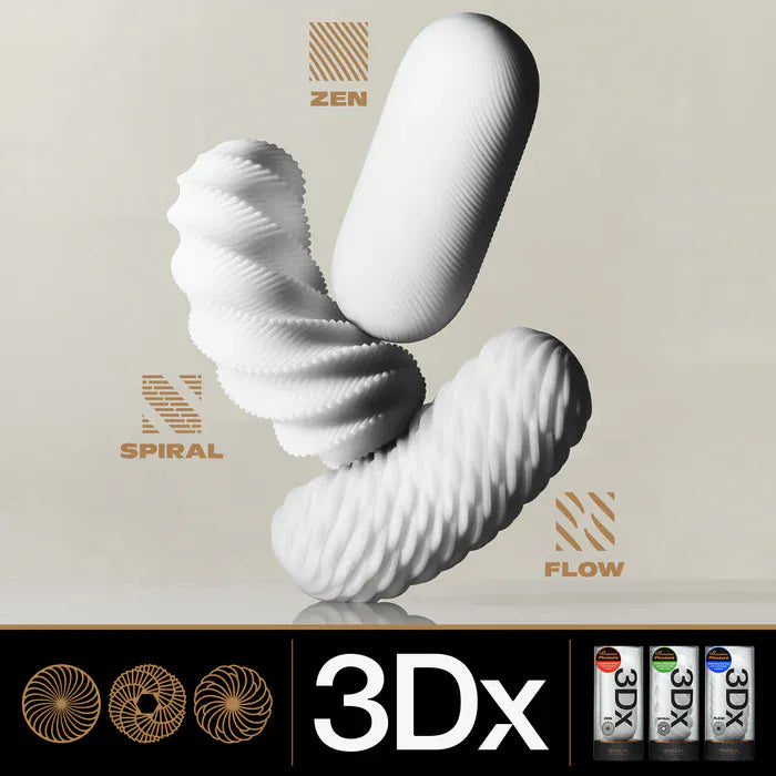 Gaine de Masturbation - TENGA 3Dx | Trois Textures Offertes Tenga Sensations plus