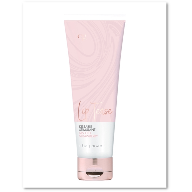 Gel Stimulant - CG - Stimulant Fraise Lip Tease Sin City 1oz Classic Brand Sensations plus