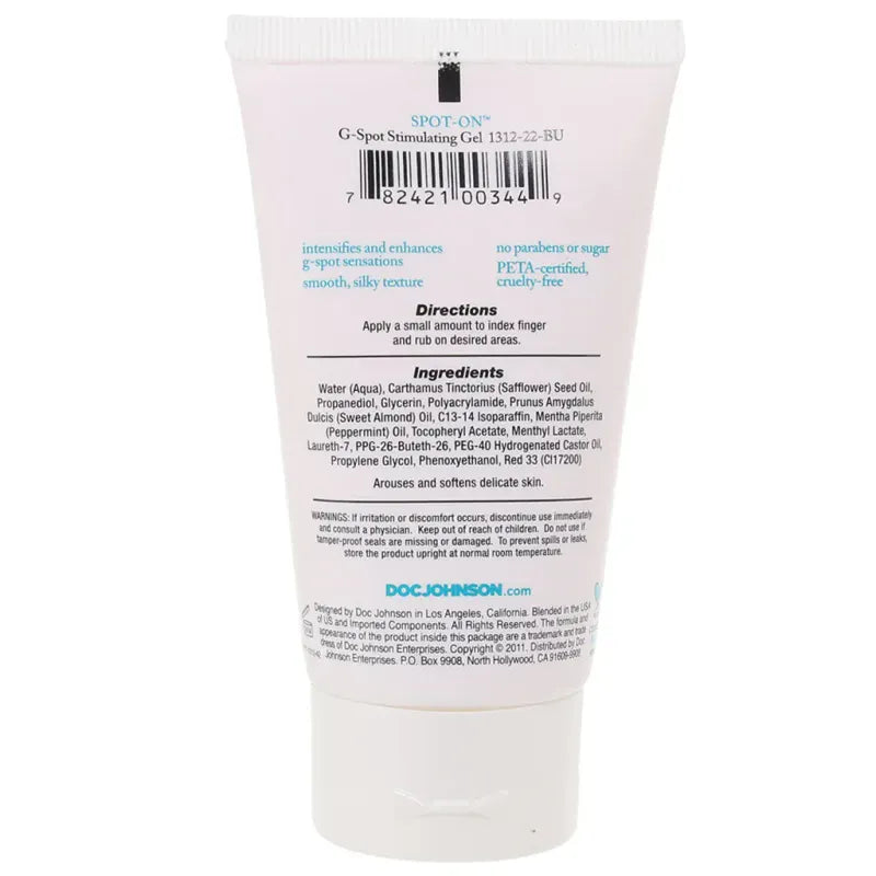 Gel stimulant pour femme - Intimate Enhancements Spot-On | Sensations Point G intensifiées Doc Johnson Sensations plus