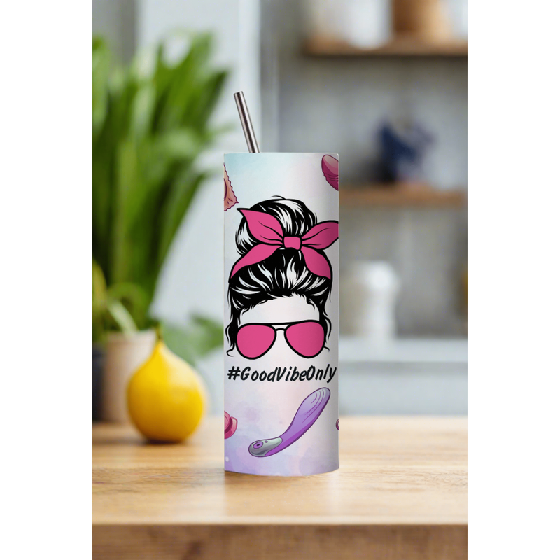 Gobelet Érotique en Acier Inoxydable #GoodVibeOnly - 20 oz / 591 ml Sensations Plus Sensations plus