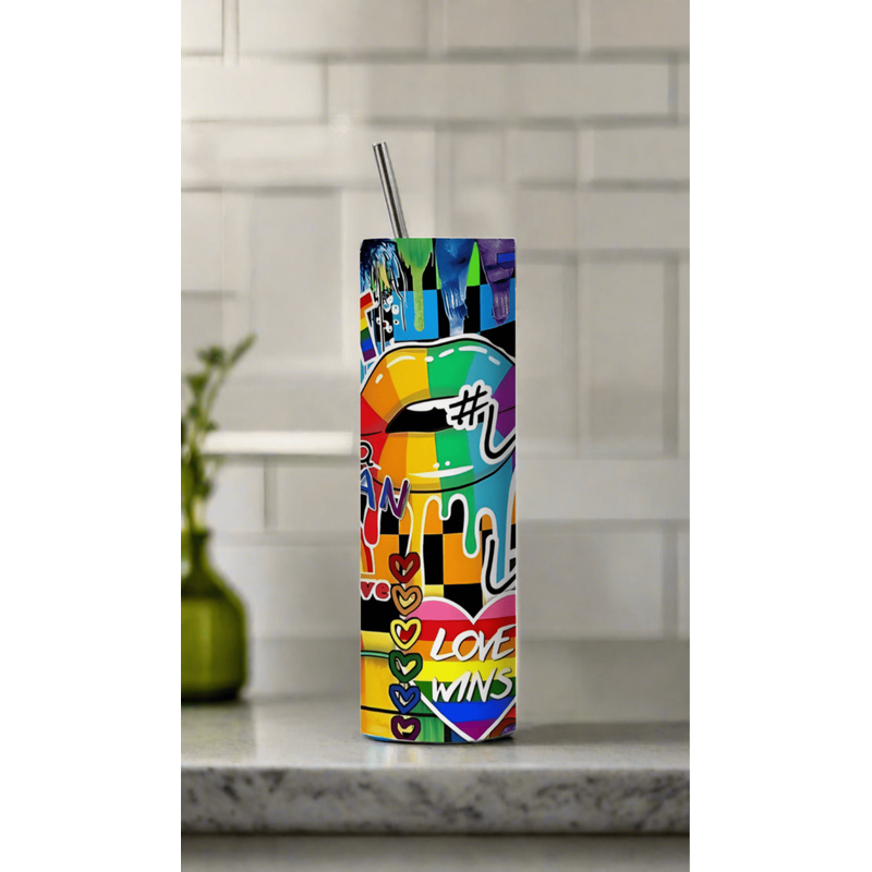 Gobelet Érotique en Acier Inoxydable Pride Sticker - 20 oz / 591 ml Sensations Plus Sensations plus