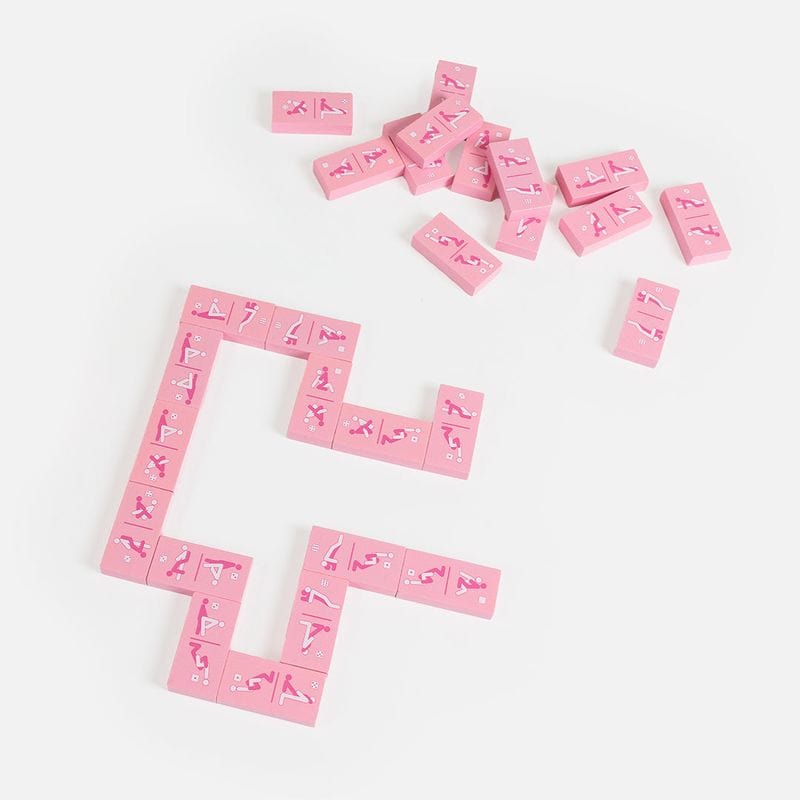 Jeu Coquin pour Couple - Kinky Domino | Jeu de Dominos Érotique en Bois Secret Play Games Sensations plus