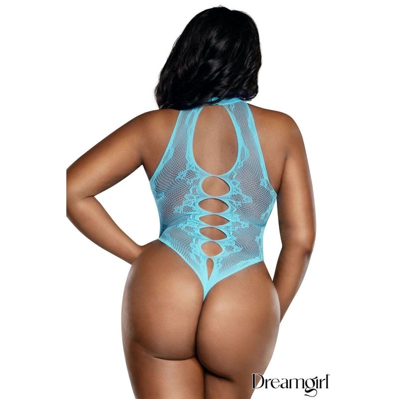 Lingerie Dreamgirl - Teddy en filet avec ouverture 13935 Dreamgirl Sensations plus