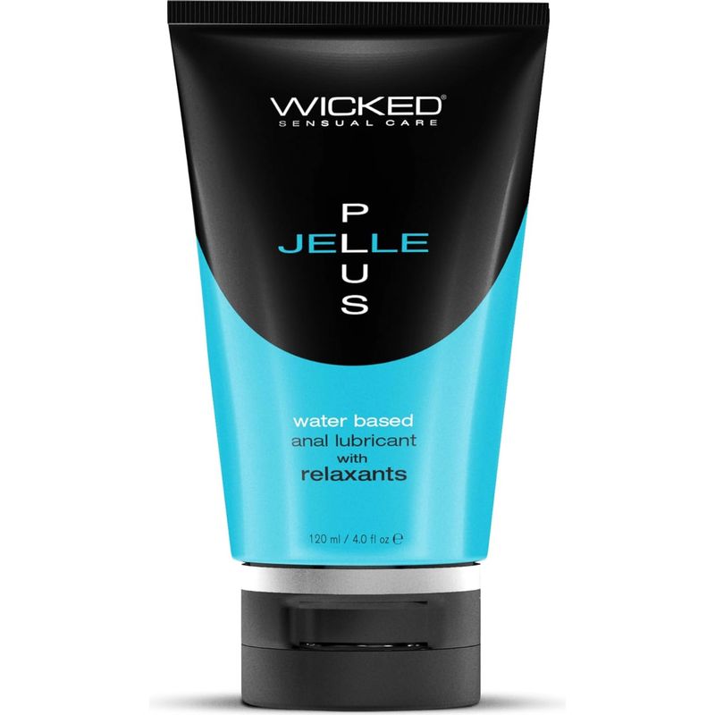 Lubrifiant anal avec relaxants - Wicked Jelle Plus 4 oz Wicked Sensual Care Sensations plus