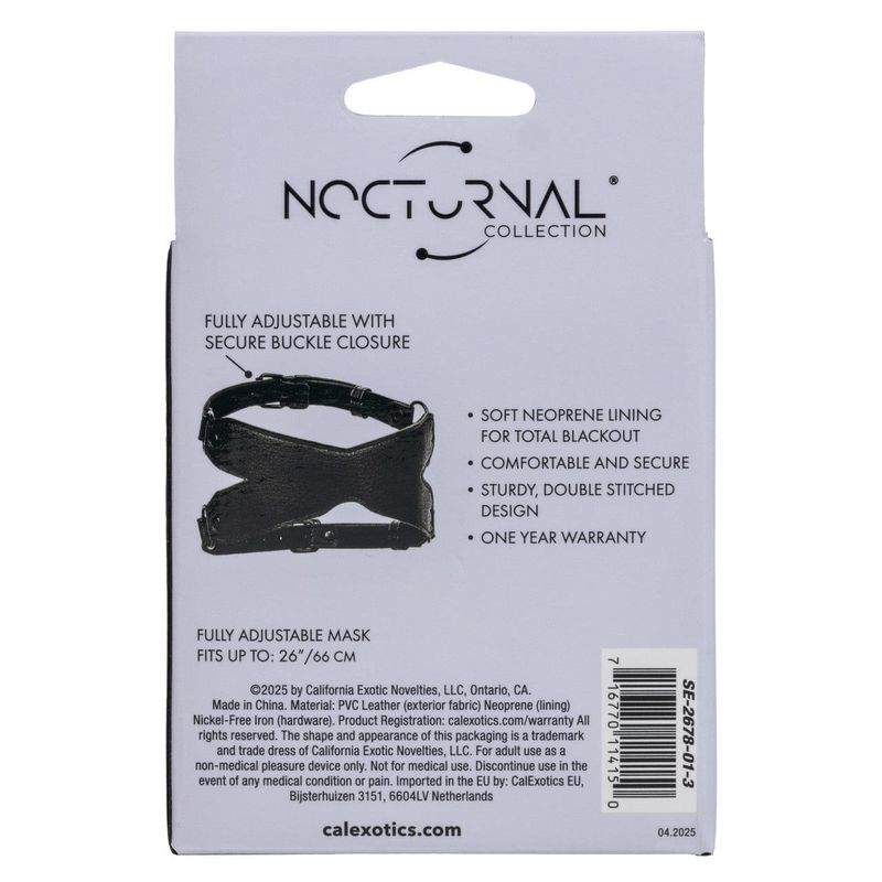 Masque Croisé en X - Nocturnal Collection | Confort, Ajustable & Obscurité Totale Calexotics Sensations plus