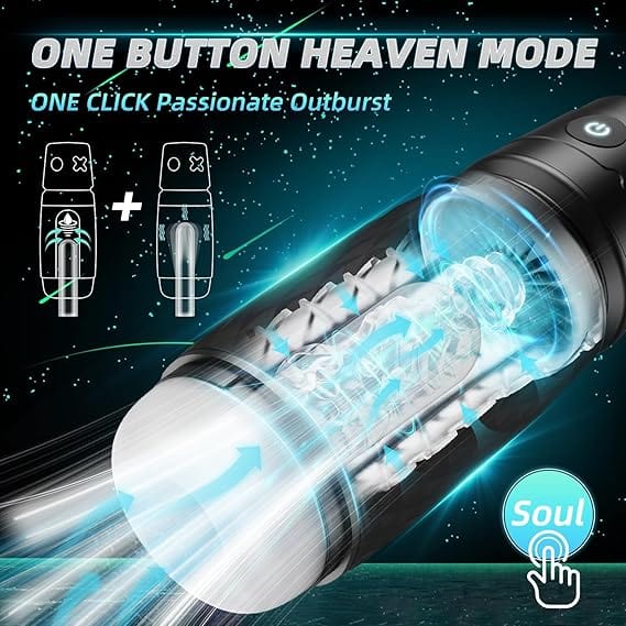 Masturbateur Automatique Le Guerrier | Aspiration & Vibration Sensations Plus Sensations plus