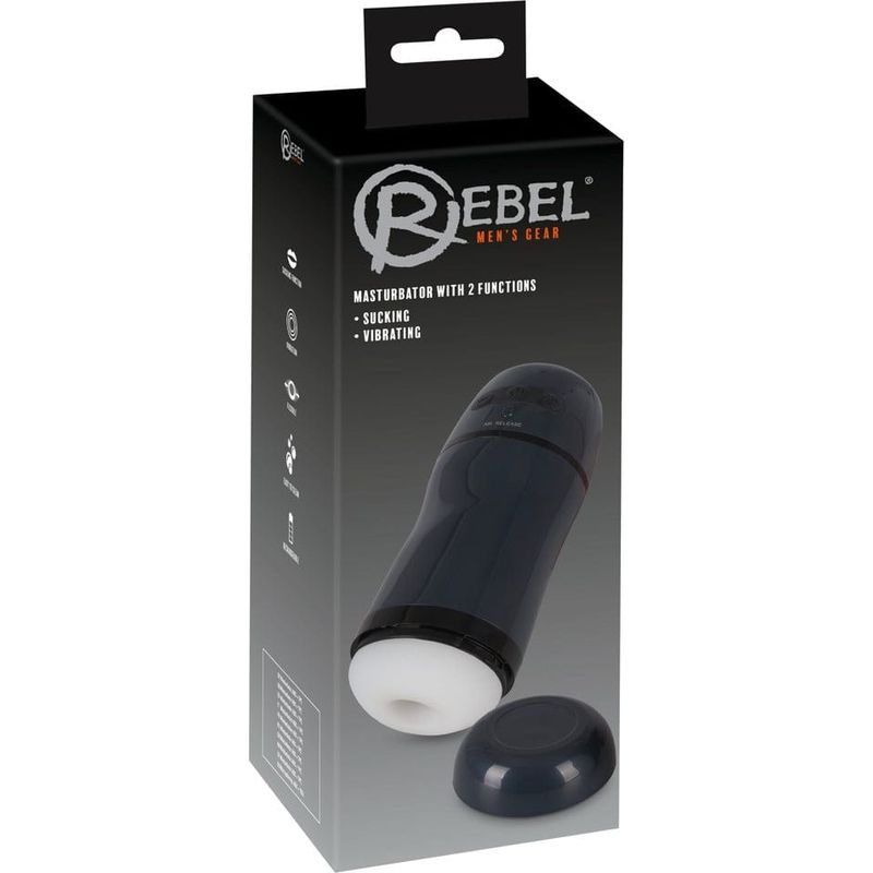 Masturbateur - Rebel - Masturbator with 2 Functions Rebel Sensations plus