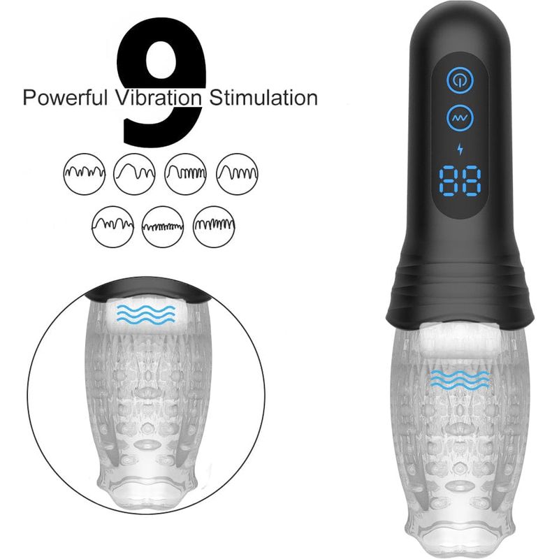Masturbateur rotatif et vibrant 3 en 1 - Scewell - Thrusting Rotation 360 Vibration Secwell Sensations plus