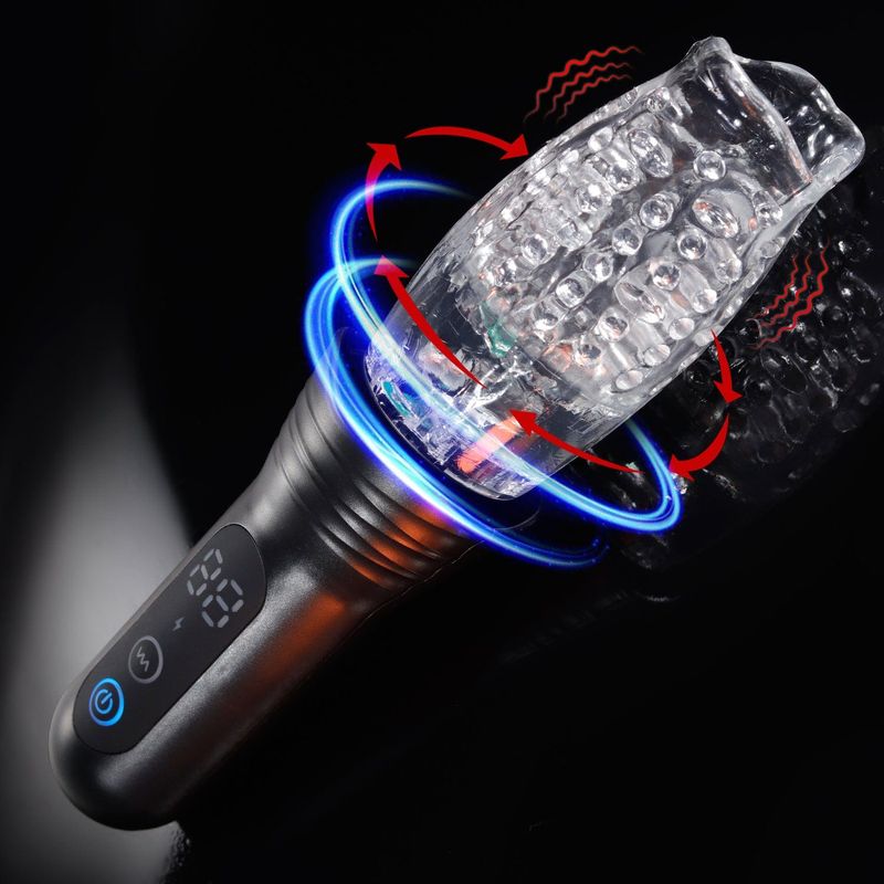 Masturbateur rotatif et vibrant 3 en 1 - Scewell - Thrusting Rotation 360 Vibration Secwell Sensations plus