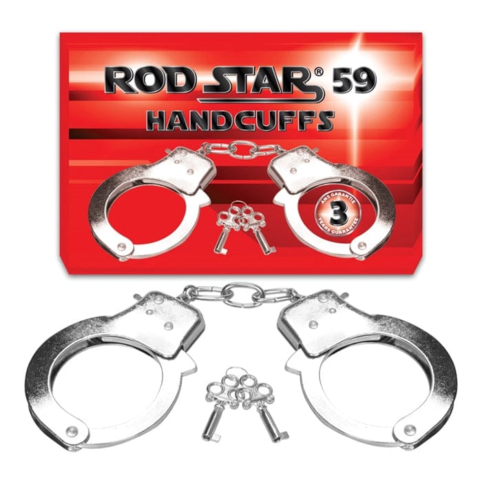 Menottes BDSM - Rod Star 59 | Métal Poli, Clés & Libération Sécurisée MNC Sensations plus