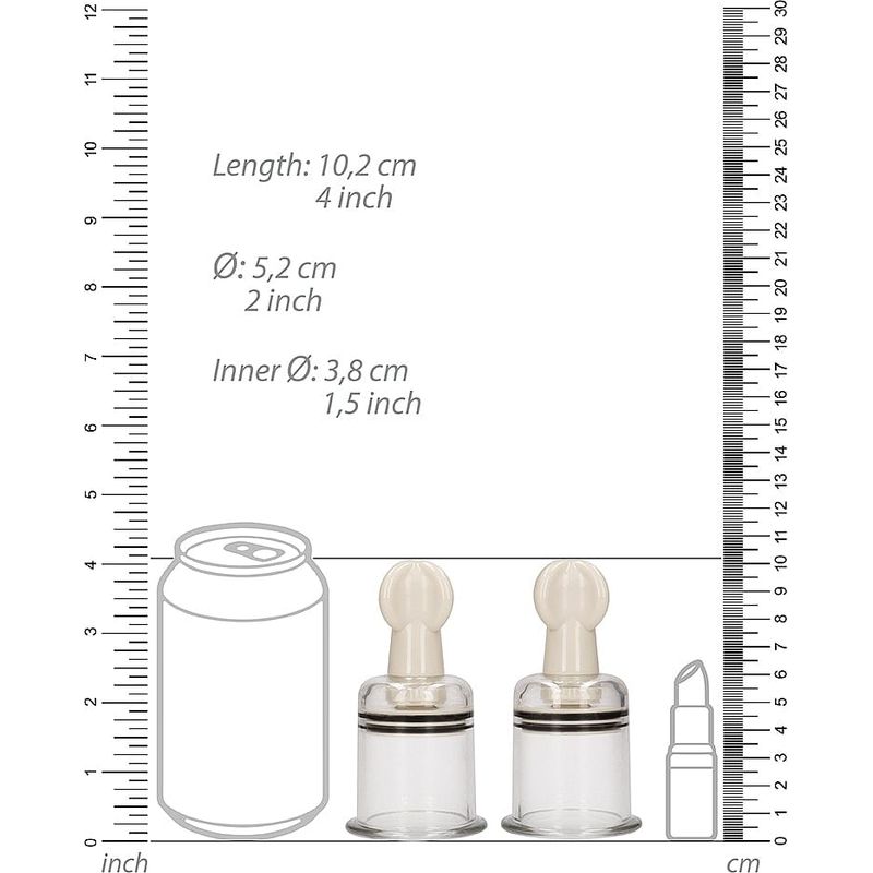 Pompe et Ventouse à mamelons - Nipple Suctiont | Kit d'aspiration Grand Shots America Sensations plus