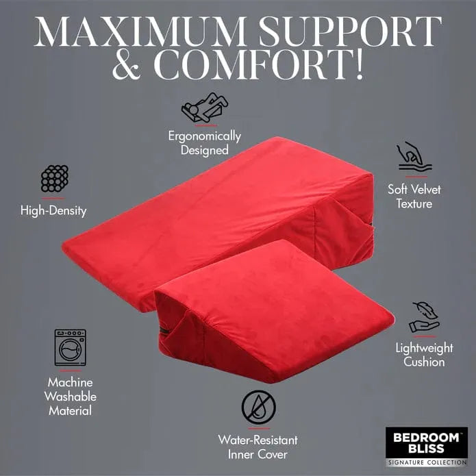 Positionneur Sexuel - Bedroom Bliss - Love Cushion Set Foam Wedge Pillow Set Bedroom Bliss Sensations plus
