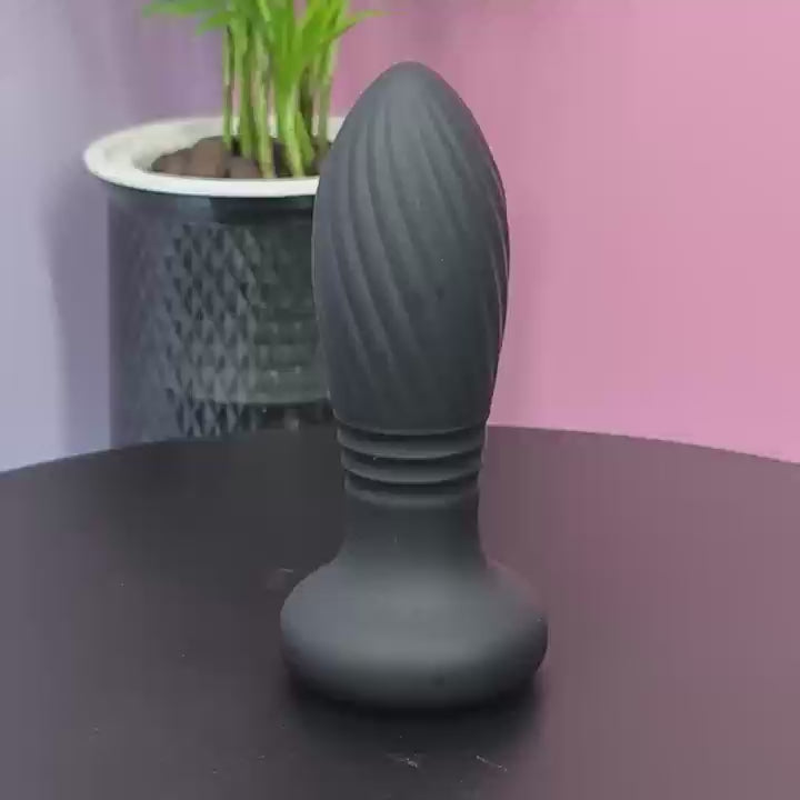 Anal vibrator with remote control - Secwell - Thrusting Anal Plug