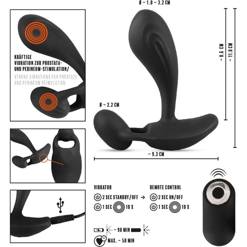 Stimulateur de Prostate Vibrant - Rebel - RC Two Spot Massager Rebel Sensations plus