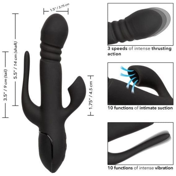 Vibrateur à Succion - Calexotics - III Triple Euphoria CalExotics Sensations plus
