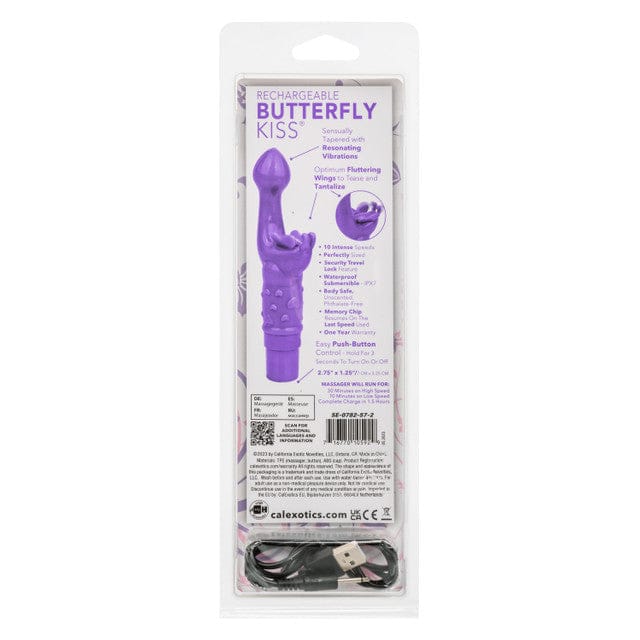 Vibrateur double stimulation`- Butterfly Kiss | Flexible & Waterproof pour un Plaisir Intense Calexotics Sensations plus