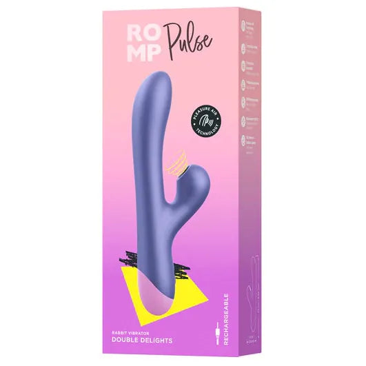 Vibrateur Double Stimulation - ROMP Pulse | Clitoris & point G ROMP Sensations plus