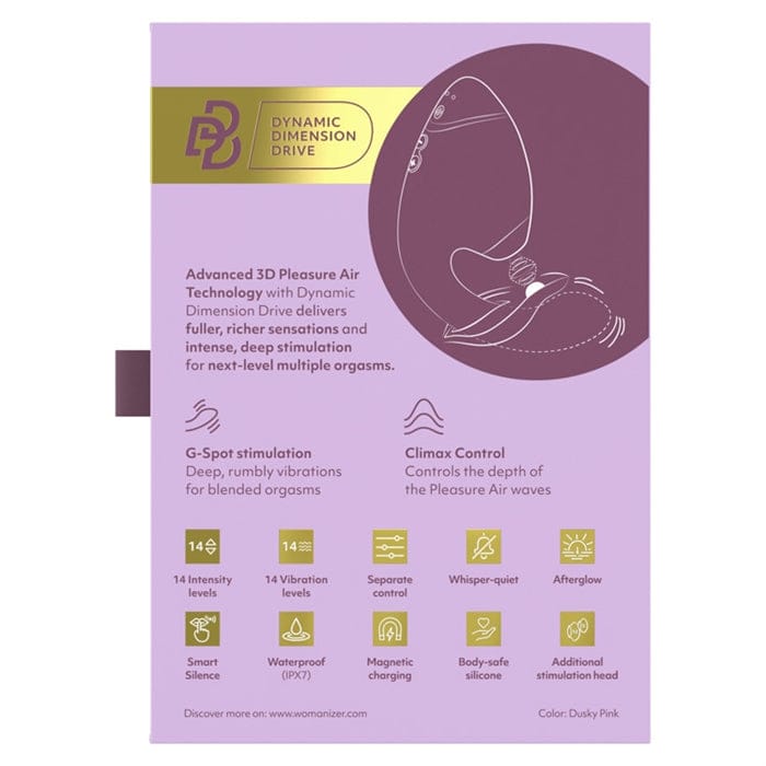 Vibrateur Double Stimulation - Womanizer Next Duo 2 | Clitoris & Point-G Womanizer Sensations plus