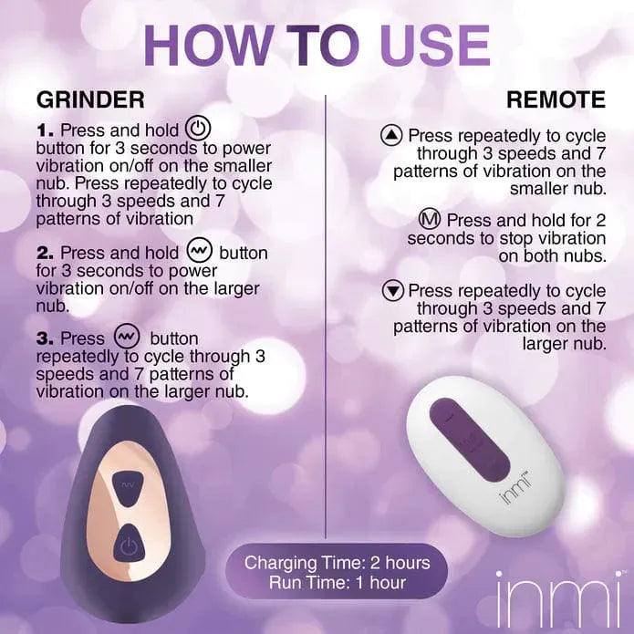 Vibrateur - Inmi - Ride N' Grind Inmi Sensations plus