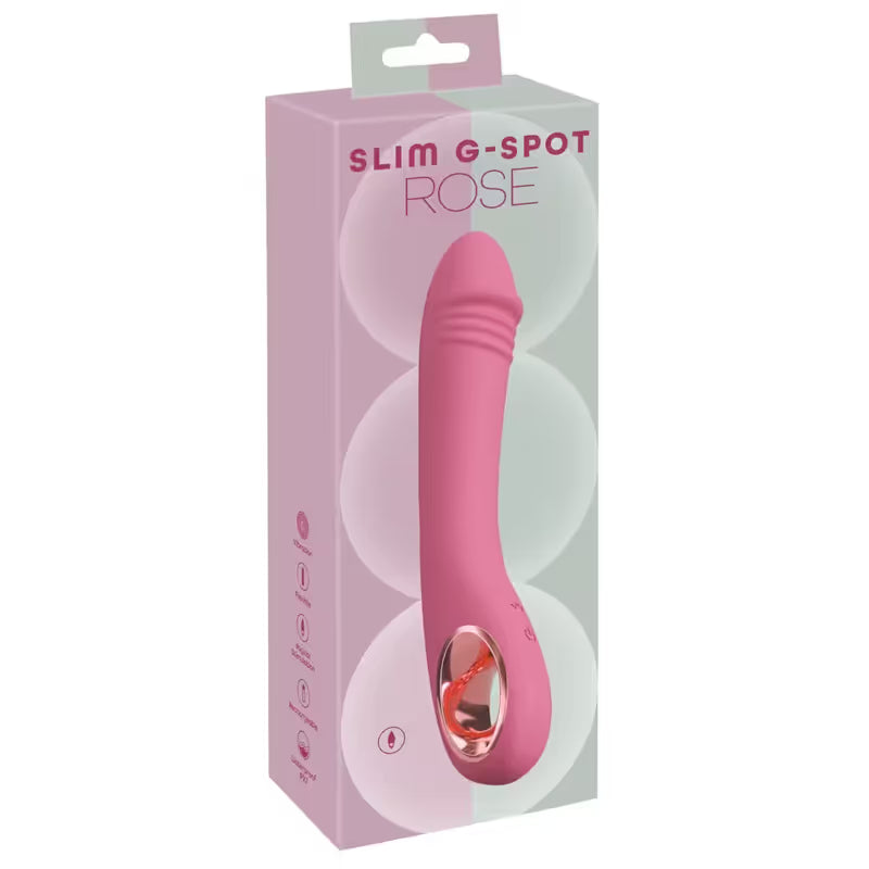 Vibrateur Point G - Slim G-Spot Rose | 10 Modes, Flexible, Rechargeable & Étanche You2Toys Sensations plus