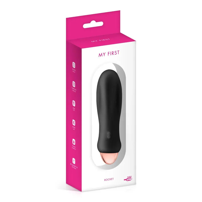Vibrateur profilé - Rocket My First | 7 Modes, Rechargeable, Silicone Doux & Étanche My First Sensations plus