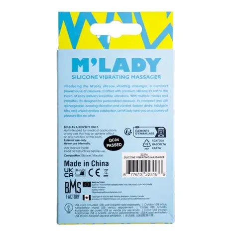 Vibrateur Puissant - M’Lady Vibrating Massager | 3 vitesses & 7 fonctions M'Lady Sensations plus