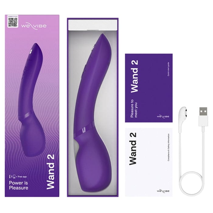 Vibrateur Puissant - We-Vibe Wand 2 | 10 Modes de Vibrations Profondes & Percutantes We-Vibe Sensations plus