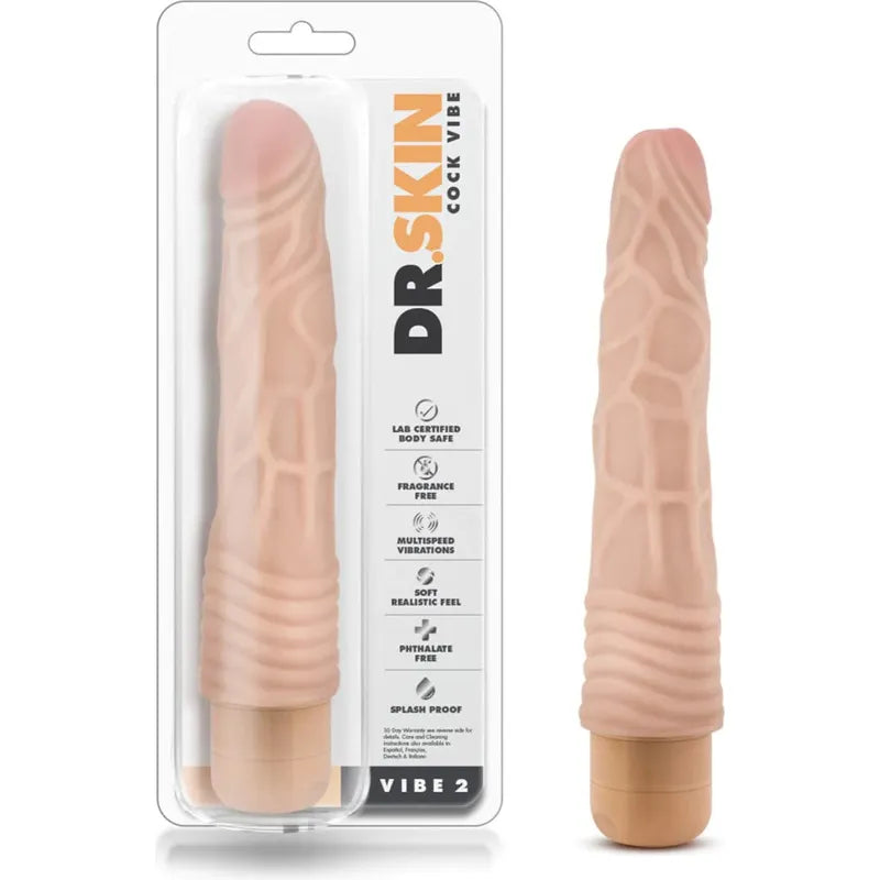 Vibrateur Réaliste - Dr.Skin - Vibe 2 Blush Novelties Sensations plus