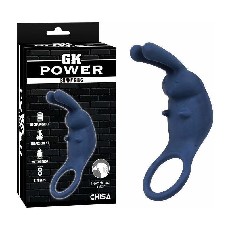 Anneau D'érection Vibrant - GK Power - Bunny Ring GK Power Sensations plus