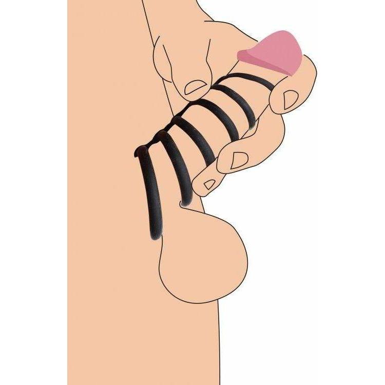 Cage de Chasteté - Strict - 6 Ring Silicone Chastity Device STRICT Sensations plus