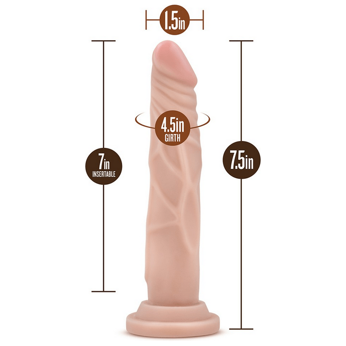 Dildo - Dr.Skin - Cock Stud 7.5" Blush Novelties Sensations plus
