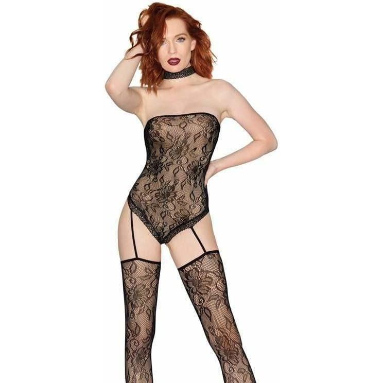 Lingerie Dreamgirl - Teddy Sexy avec Bas 0296 Dreamgirl Sensations plus