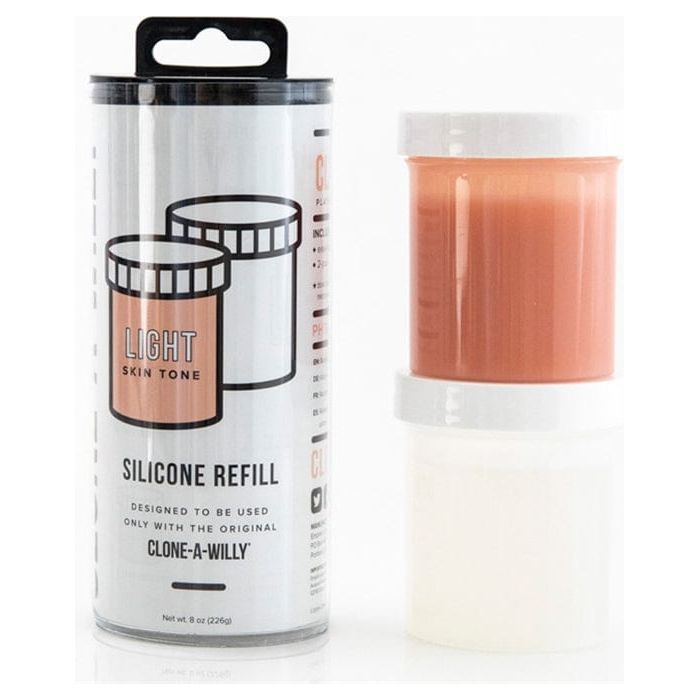 Moulage - Clone A Willy - Recharge de Silicone - Clair Clone a Willy Sensations plus