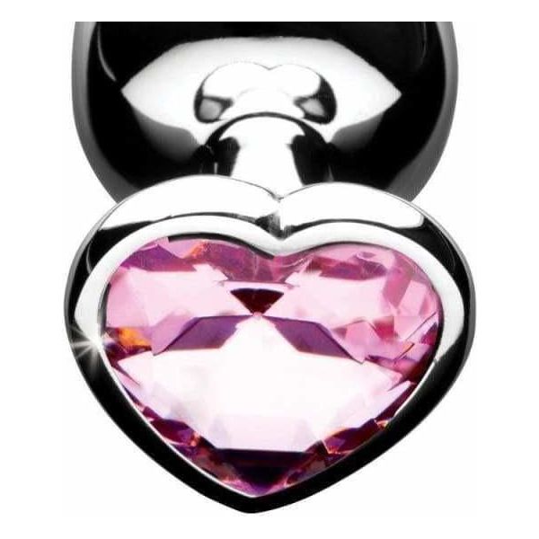 Plug Anal - Booty Sparks - Ensemble avec Diamants en Coeur XR brands Sensations plus